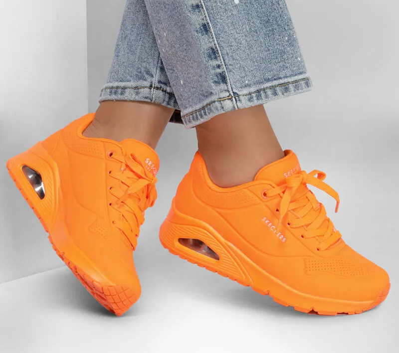 Skechers Uno Night Shades Neon Orange