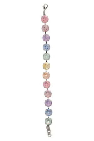 Sorrelli Mara Repeating Tennis Bracelet - Palladium Prism