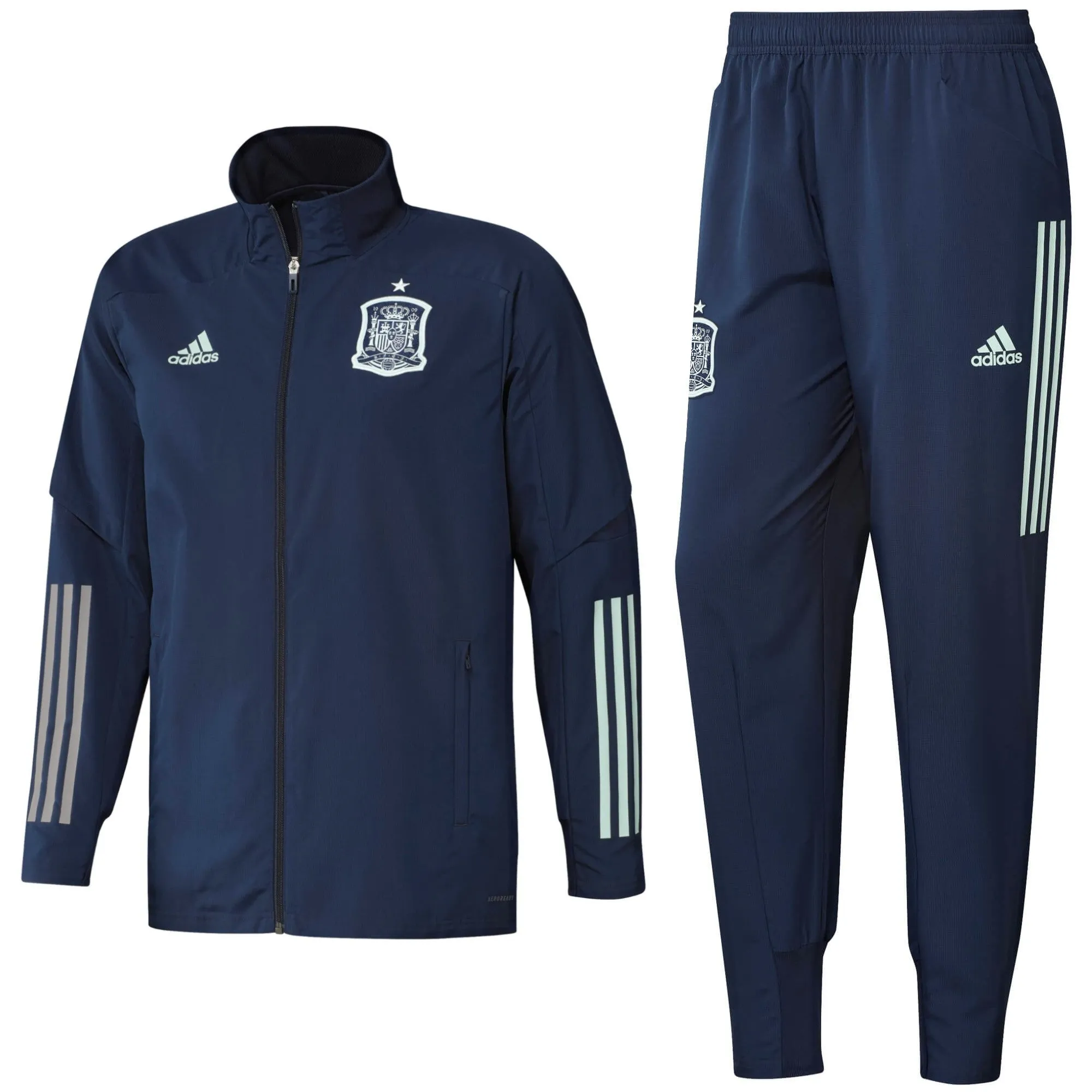 Spain navy presentation Soccer tracksuit 2020/21 - Adidas