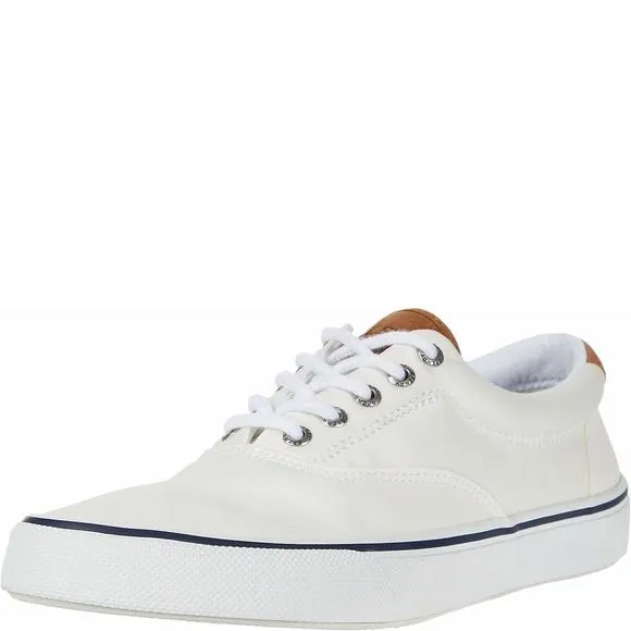 SPERRY MEN'S STRIPER II CVO CORE SNEAKER, SW WHITE, 8.5 W