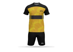 Sports yellow soccer uniform