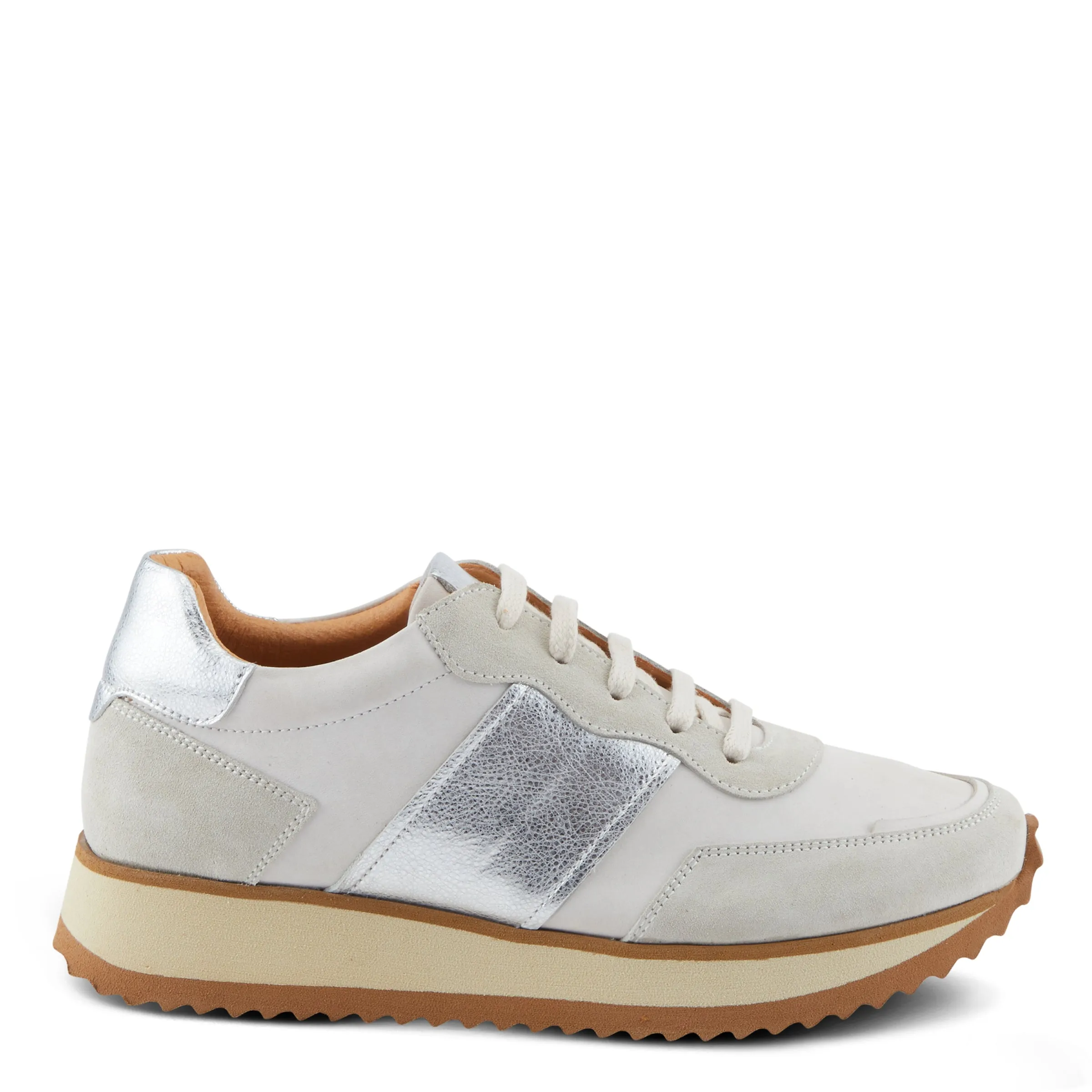Spring Step Shoes Compter Women's Modern Fashion Leather and Suede Sneakers