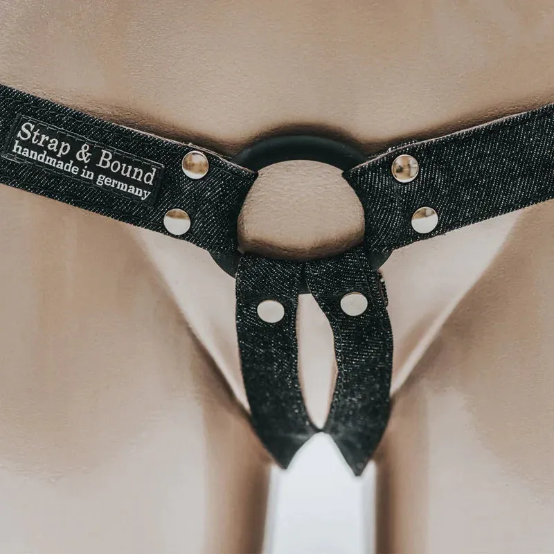 STRAP and BOUND Unisex Vegan Denim Strap On Harness