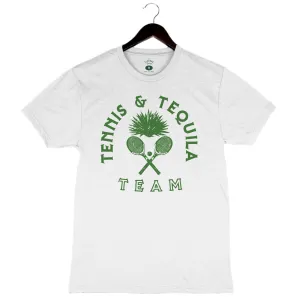 Tennis & Tequila - Unisex Crewneck Shirt - White