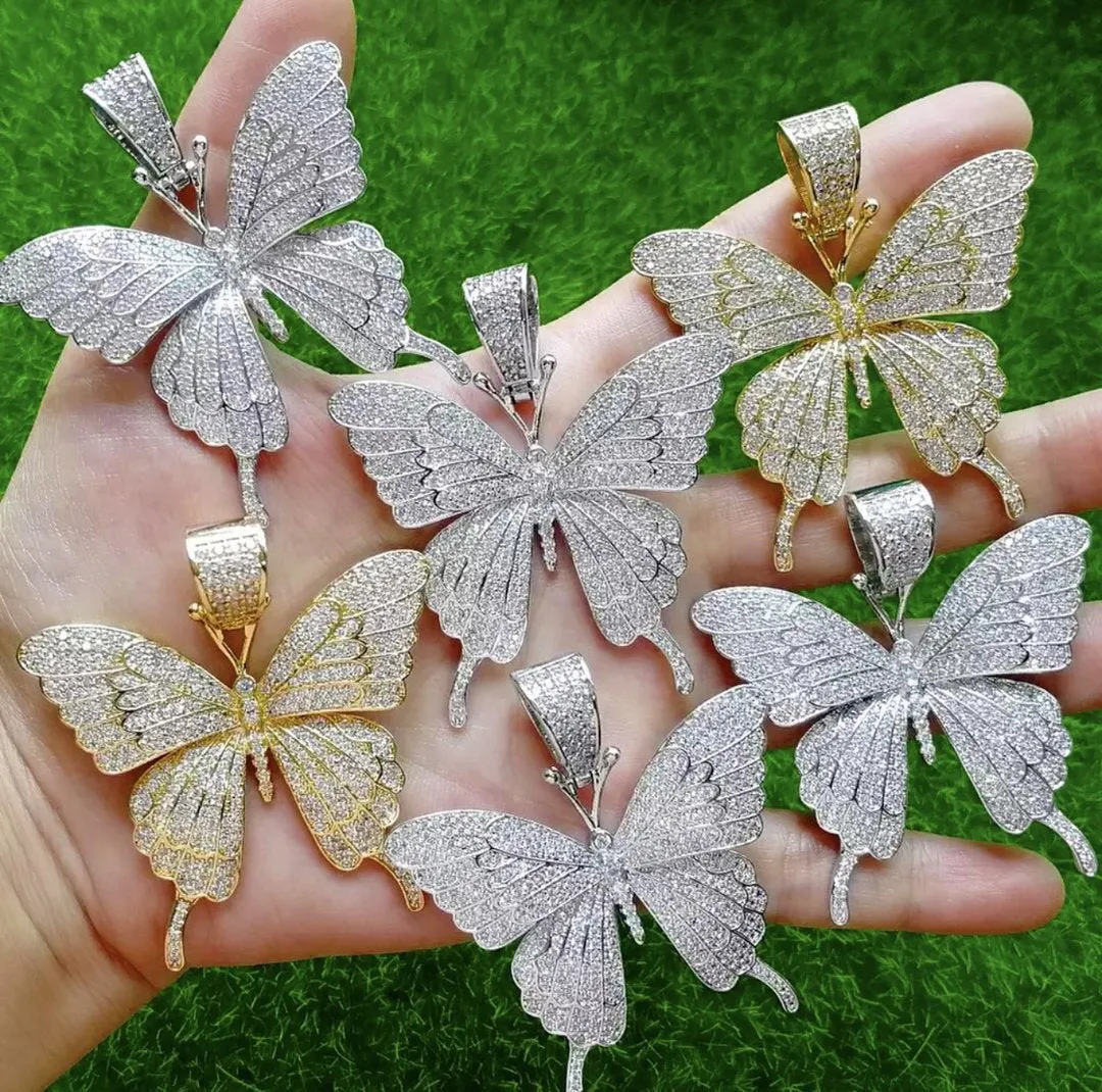 Tennis butterfly necklace , bling butterfly , butterfly tennis necklace, 4mm tennis necklace and cz butterfly pendant .