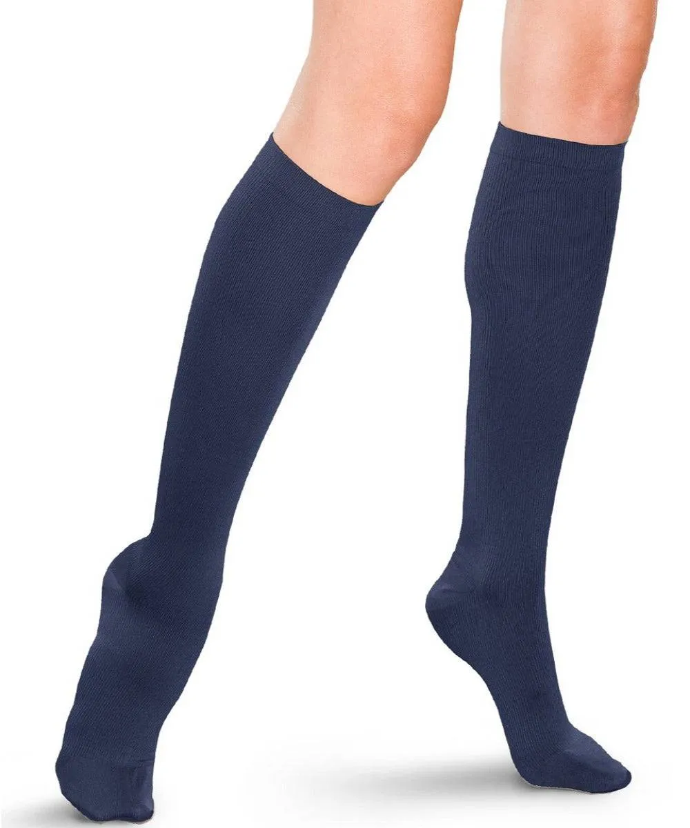 Therafirm Women's Ribbed Trouser Socks 15-20mmHg