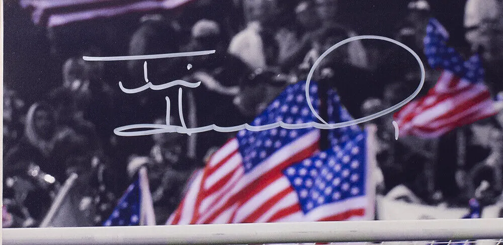 Tim Howard Team USA Signed Framed 16x20 Men's Soccer Spotlight Photo JSA Holo