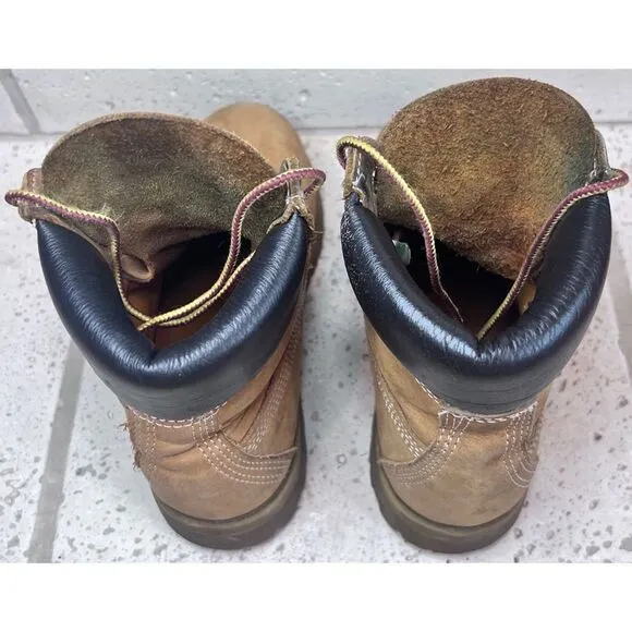 Timberland Boys Kids Youth 6 inch Leather Ankle Boots “Butter Timbs” Size 5