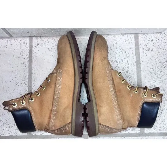 Timberland Boys Kids Youth 6 inch Leather Ankle Boots “Butter Timbs” Size 5