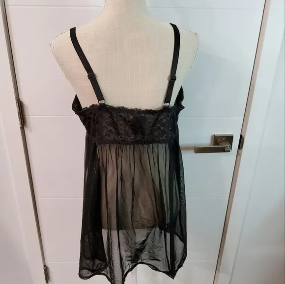 Torrid Striped Floral Lace Babydoll Size 1
