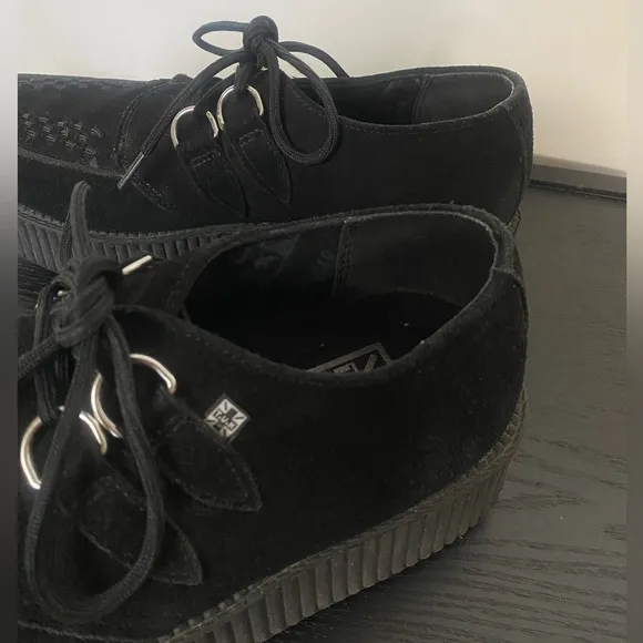 T.U.K Black Suede Viva Mondo Creeper Platform