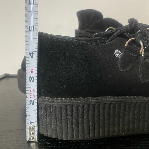 T.U.K Black Suede Viva Mondo Creeper Platform