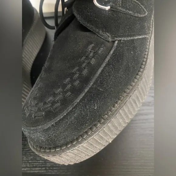 T.U.K Black Suede Viva Mondo Creeper Platform