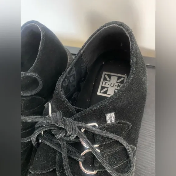 T.U.K Black Suede Viva Mondo Creeper Platform