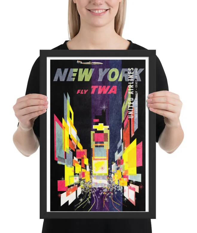 TWA New York Times Square Poster