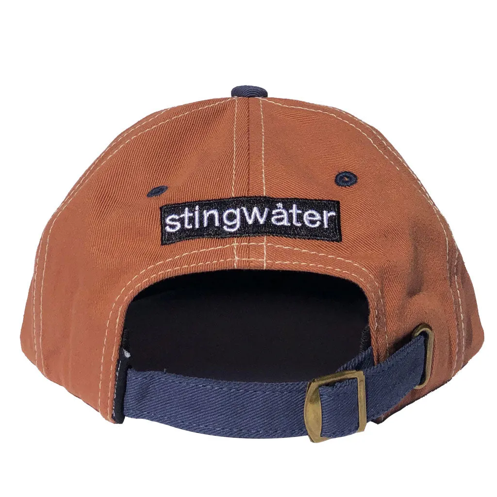 Two Tone Melting Logo Hat Brown/Navy