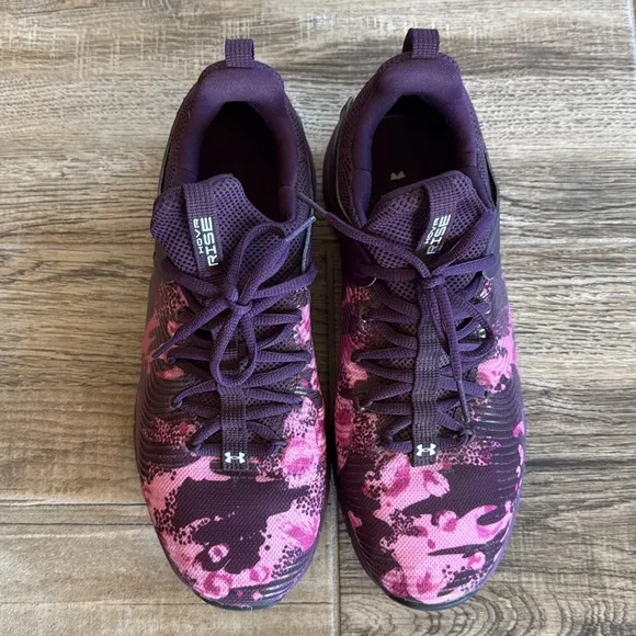Under Armour Women's HOVR Rise 2 Cross Trainer | Polaris Purple sz 10