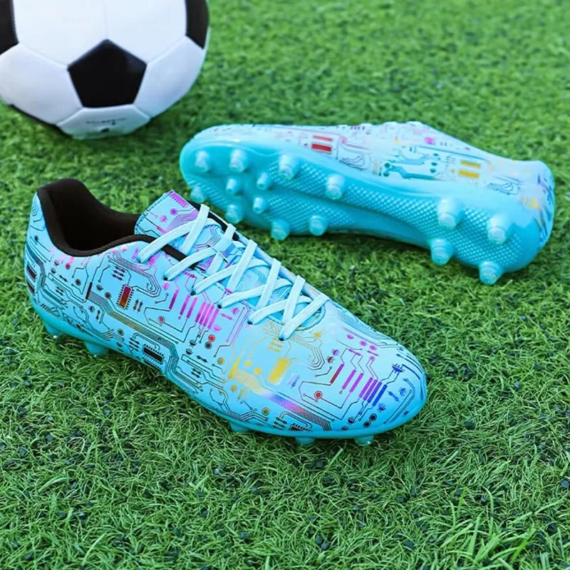 Unisex Ankle Football Boots Cleats Grass Training