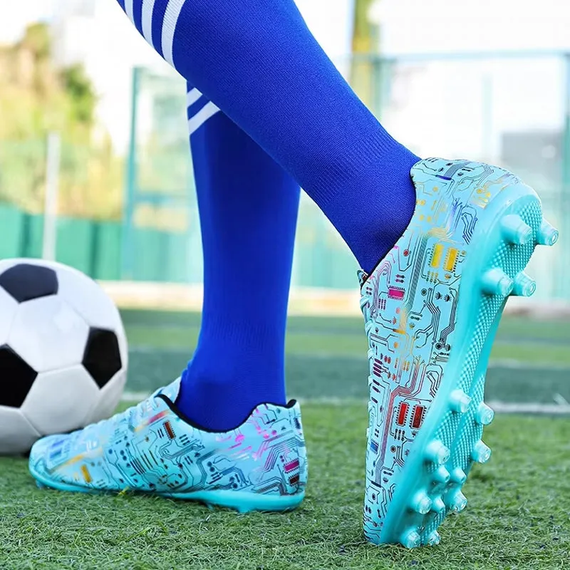Unisex Ankle Football Boots Cleats Grass Training