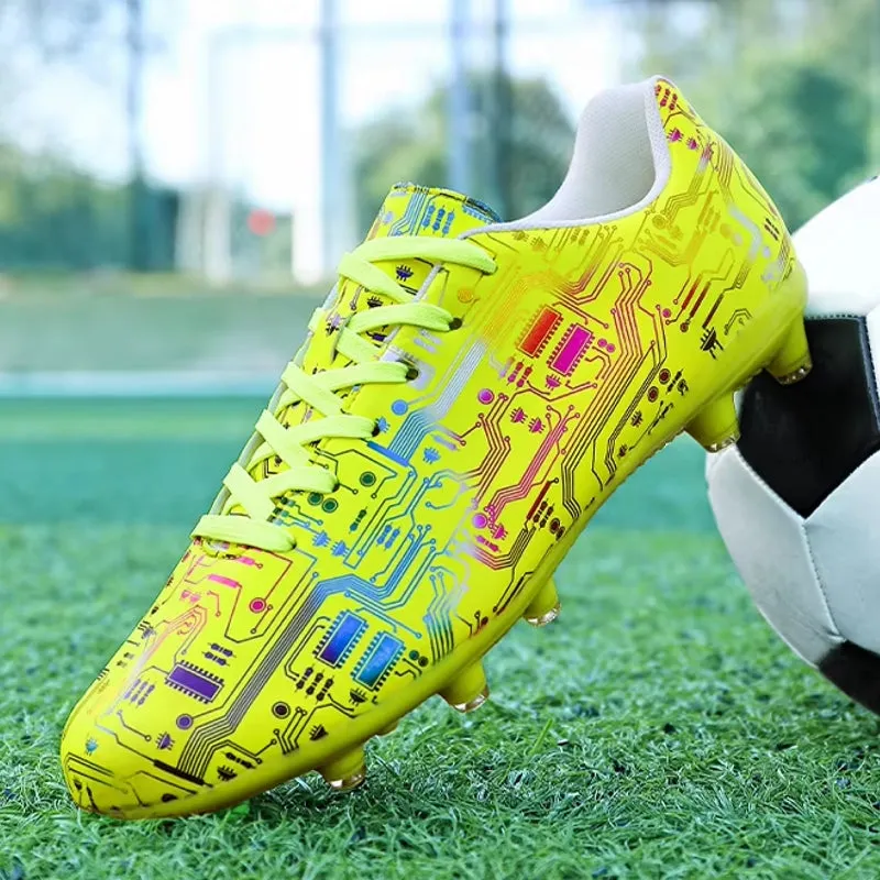 Unisex Ankle Football Boots Cleats Grass Training