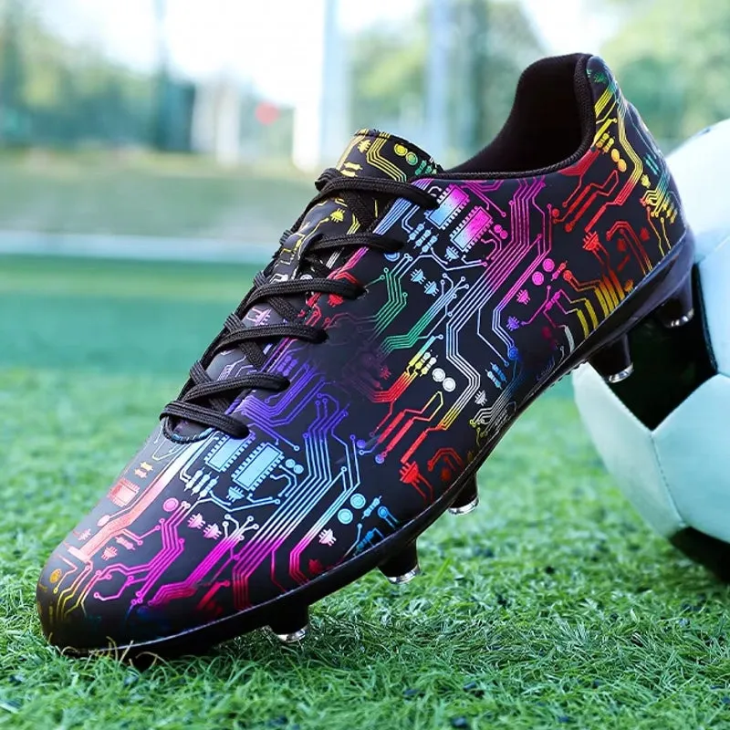 Unisex Ankle Football Boots Cleats Grass Training