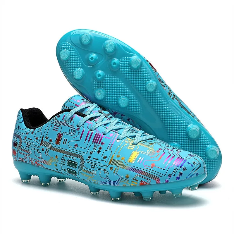 Unisex Ankle Football Boots Cleats Grass Training