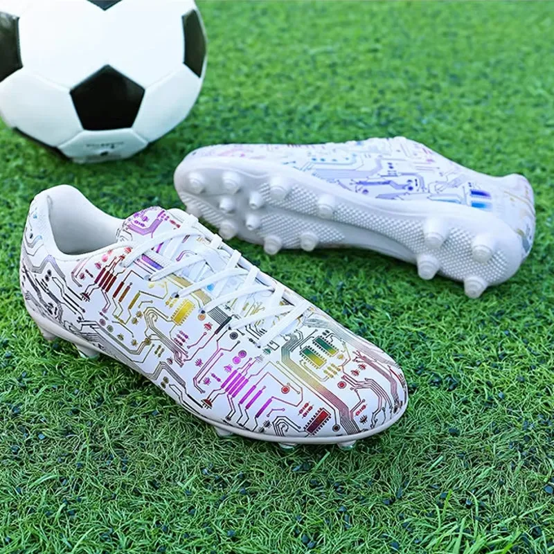 Unisex Ankle Football Boots Cleats Grass Training