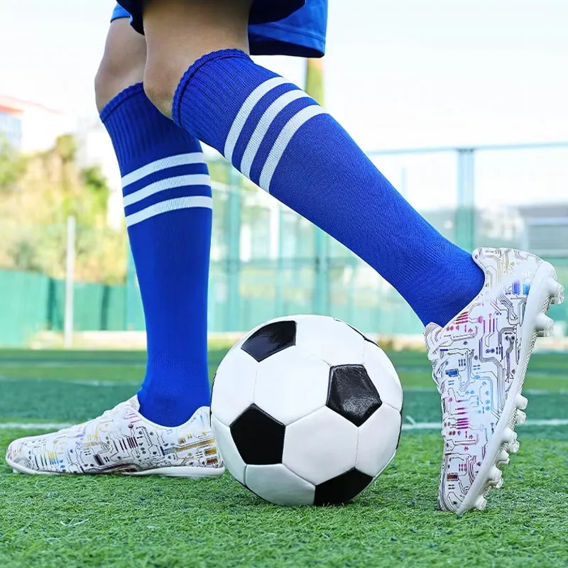 Unisex Ankle Football Boots Cleats Grass Training