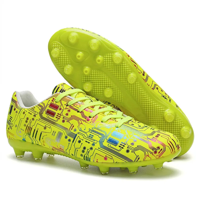 Unisex Ankle Football Boots Cleats Grass Training