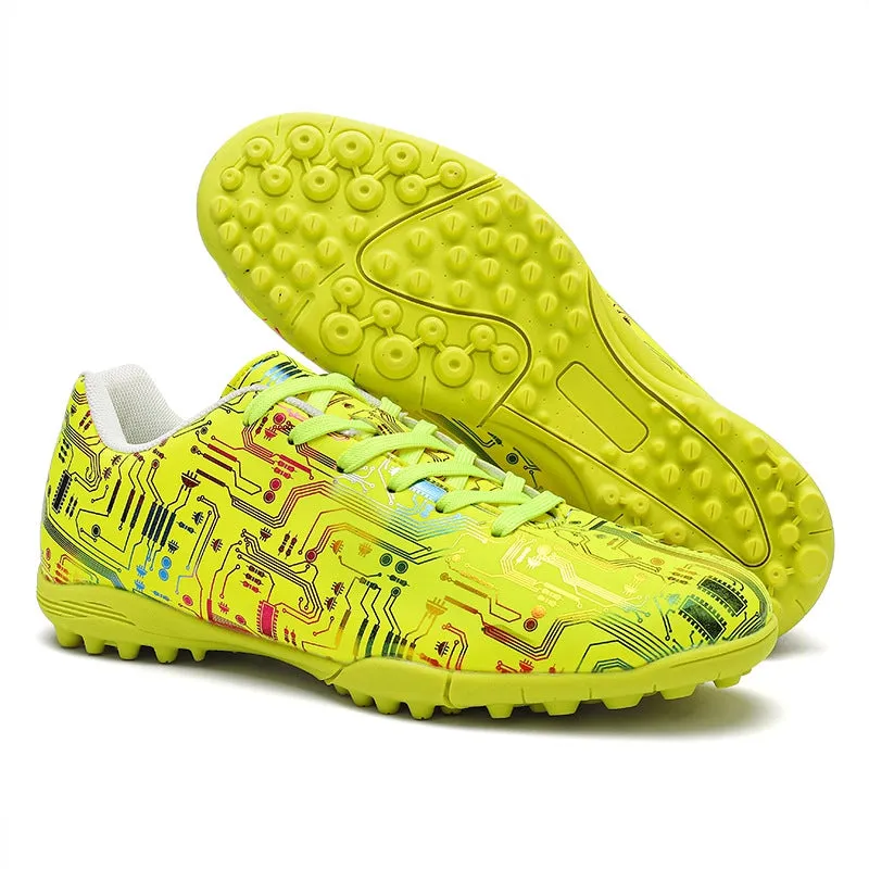 Unisex Ankle Football Boots Cleats Grass Training
