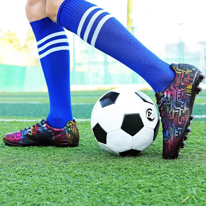 Unisex Ankle Football Boots Cleats Grass Training