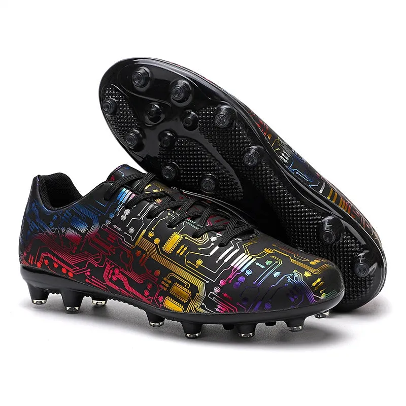 Unisex Ankle Football Boots Cleats Grass Training