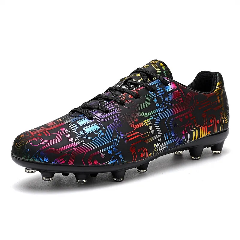Unisex Ankle Football Boots Cleats Grass Training