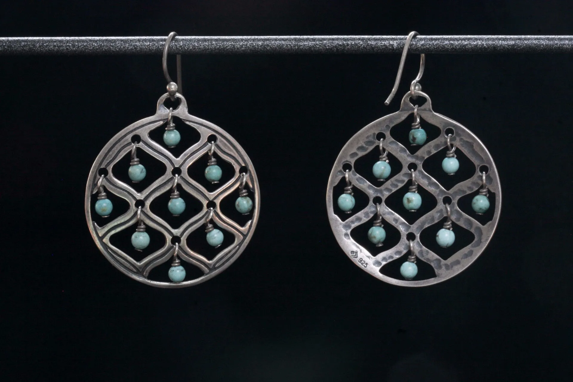Vintage Dangling Turquoise Drop Earrings