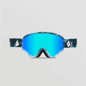 Volcom Yae Snow Goggles Lagoon Tie-Dye/Blue Chrome