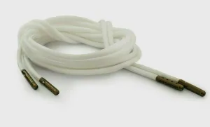 White Boot Laces *Guaranteed for Life* 550 Paracord Steel Tip