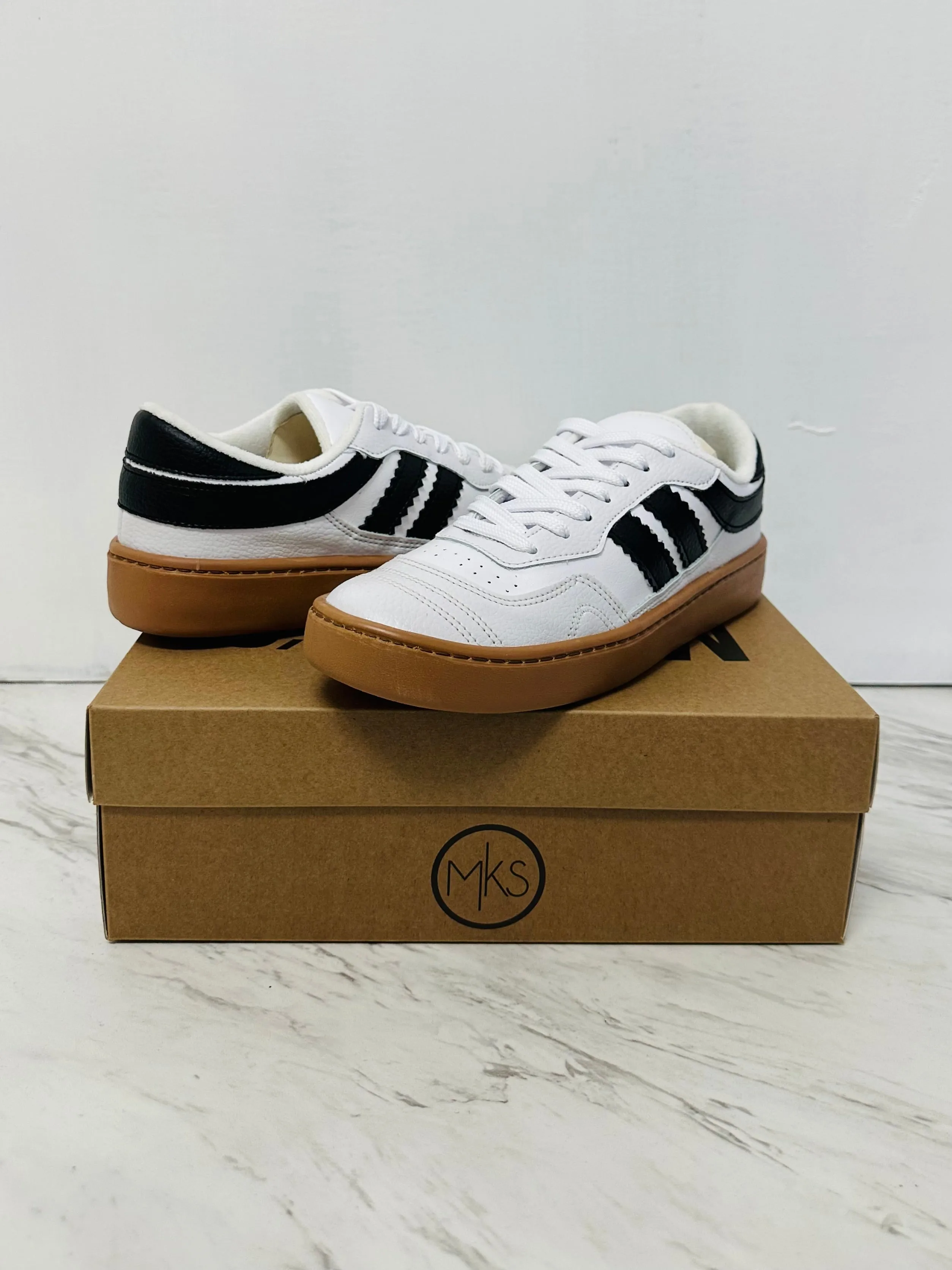 White/Black Miel Tennis Shoes