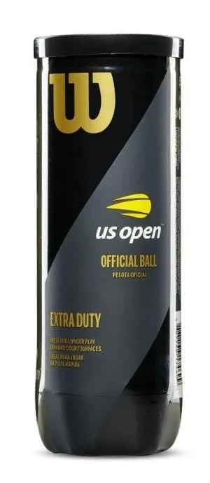 WILSON US OPEN EXTRA DUTY TENNIS BALL 3 PACK