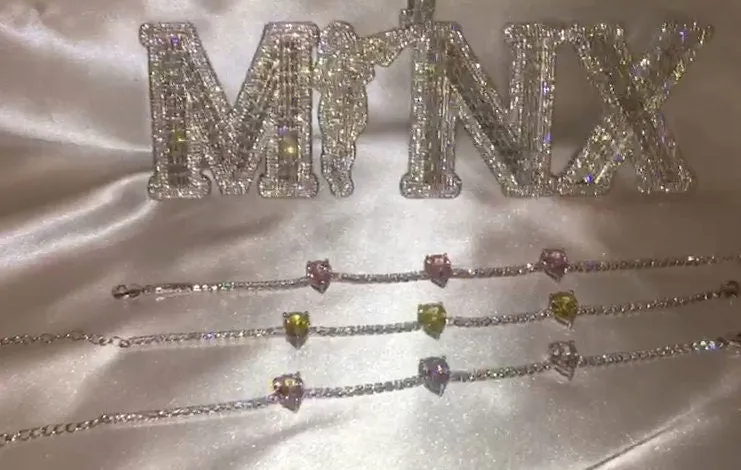 Womens Bracelet | Diamond Bracelet | Yellow Diamond Bracelet | Pink Diamond Bracelet | Teardrop Bracelets | Womens Diamond Bracelet