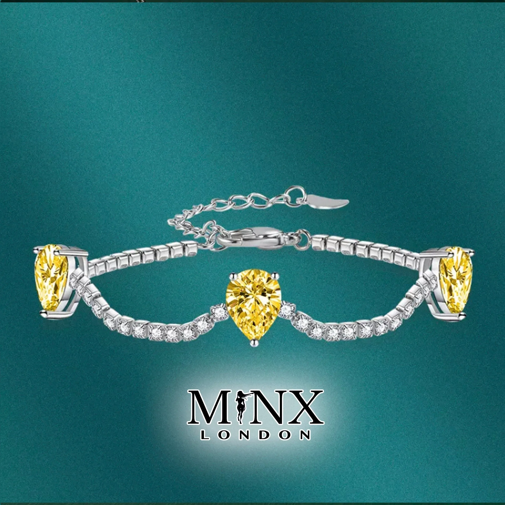 Womens Bracelet | Diamond Bracelet | Yellow Diamond Bracelet | Pink Diamond Bracelet | Teardrop Bracelets | Womens Diamond Bracelet