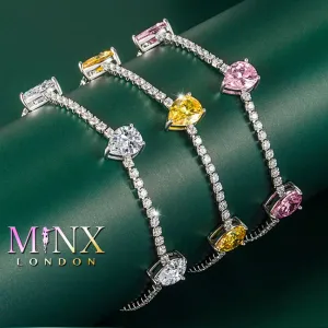 Womens Bracelet | Diamond Bracelet | Yellow Diamond Bracelet | Pink Diamond Bracelet | Teardrop Bracelets | Womens Diamond Bracelet