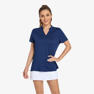Women's Golf Polo Shirts Collarless UPF 50  Tennis Running T-Shirt