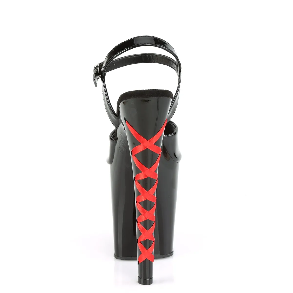 XTREME-809CLH  Black Patent/Black-Red