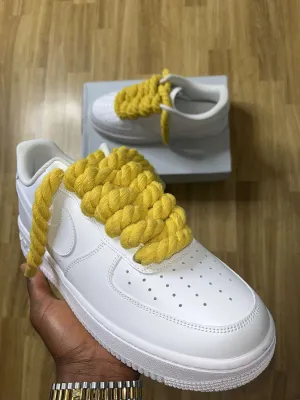 Yellow rope lace AF1